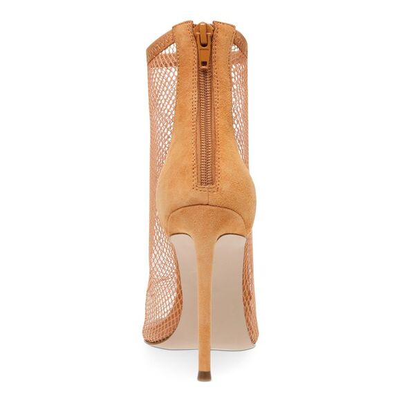 NWT STEVE MADDEN Womens Brown Mesh Vielo Pointed Toe Stiletto Booties 10 M - Picture 2 of 5